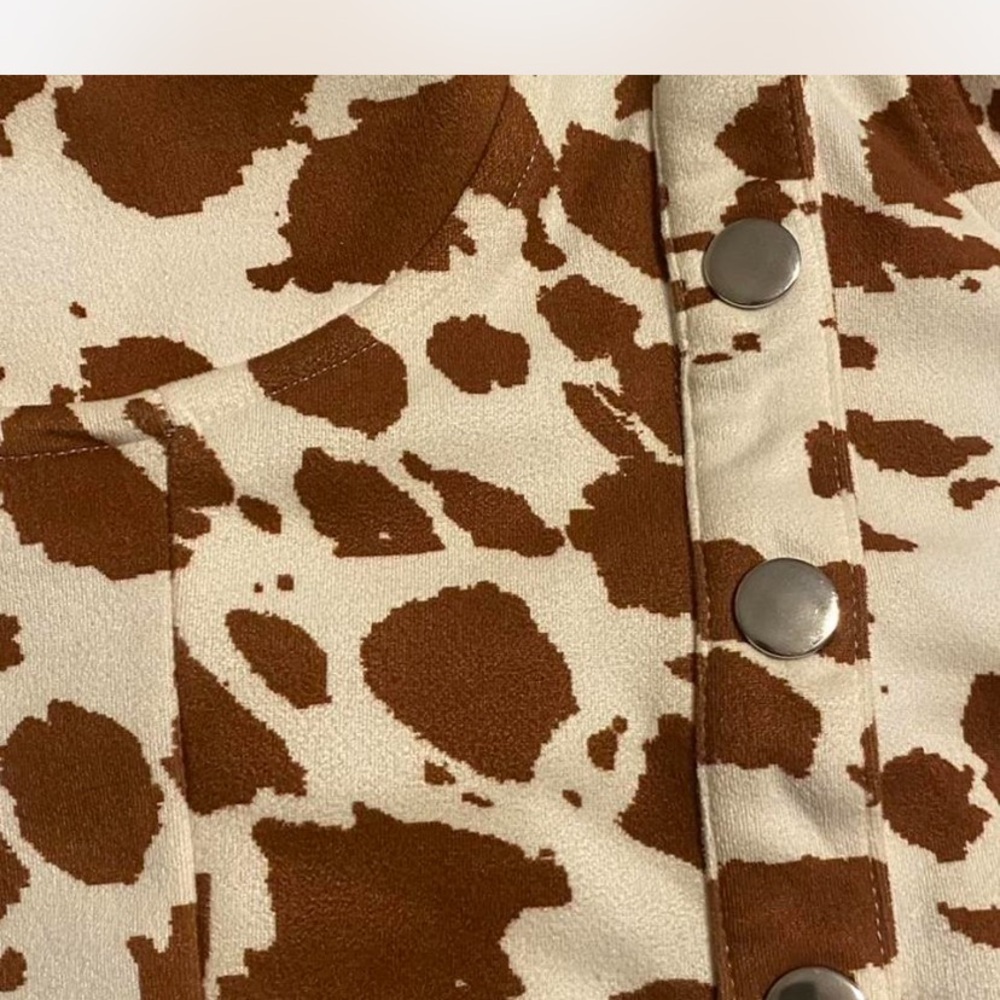 Altar'd State Brown and Cream Patterned Crop Top - Picture 6 of 6